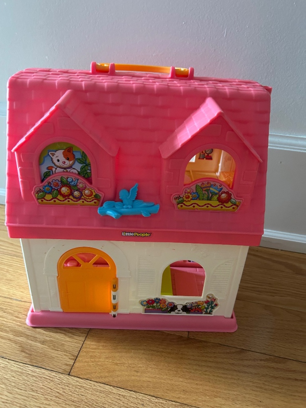 Fisher-Price Little People Surprise Home Pink Dollhouse | Lights Working